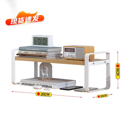 étagère bureau design à 2 niveaux - A