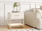 Table de nuit ado blanche 1 pièce -