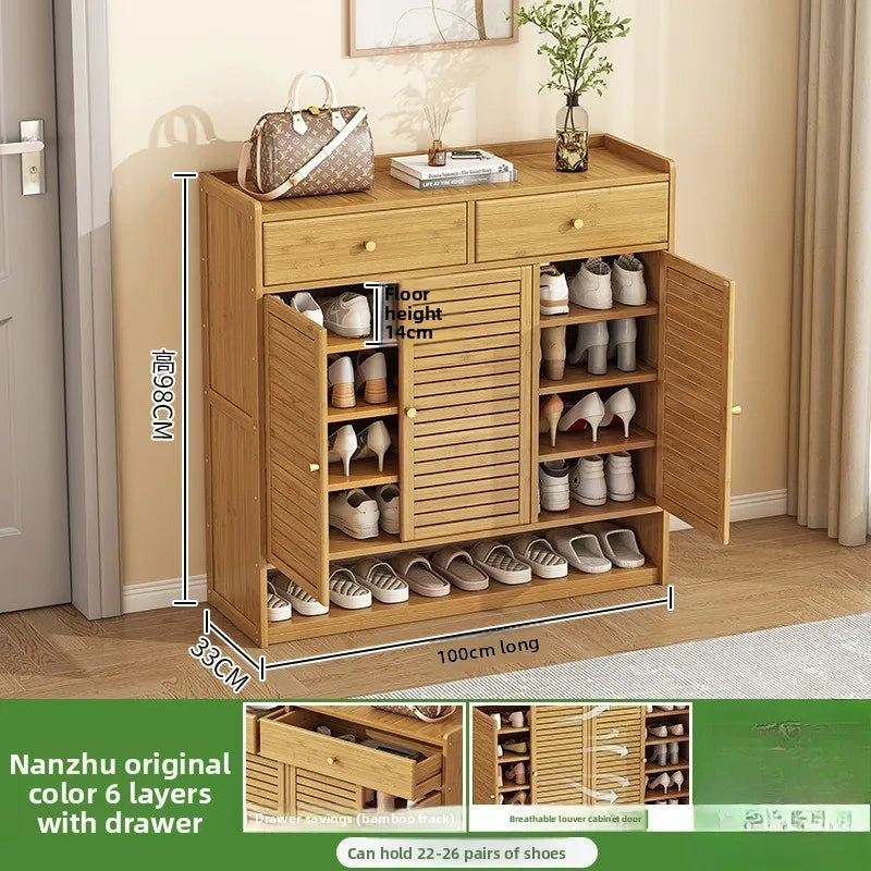 Meuble à chaussure à grande capacité avec tiroirs - 3-100-6-98