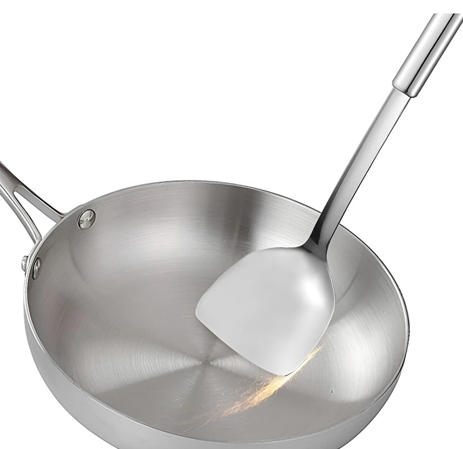 Poêle inox pour plat signature -