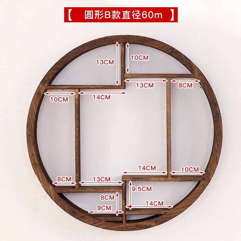étagère murale bureau pour théières - 60cm B