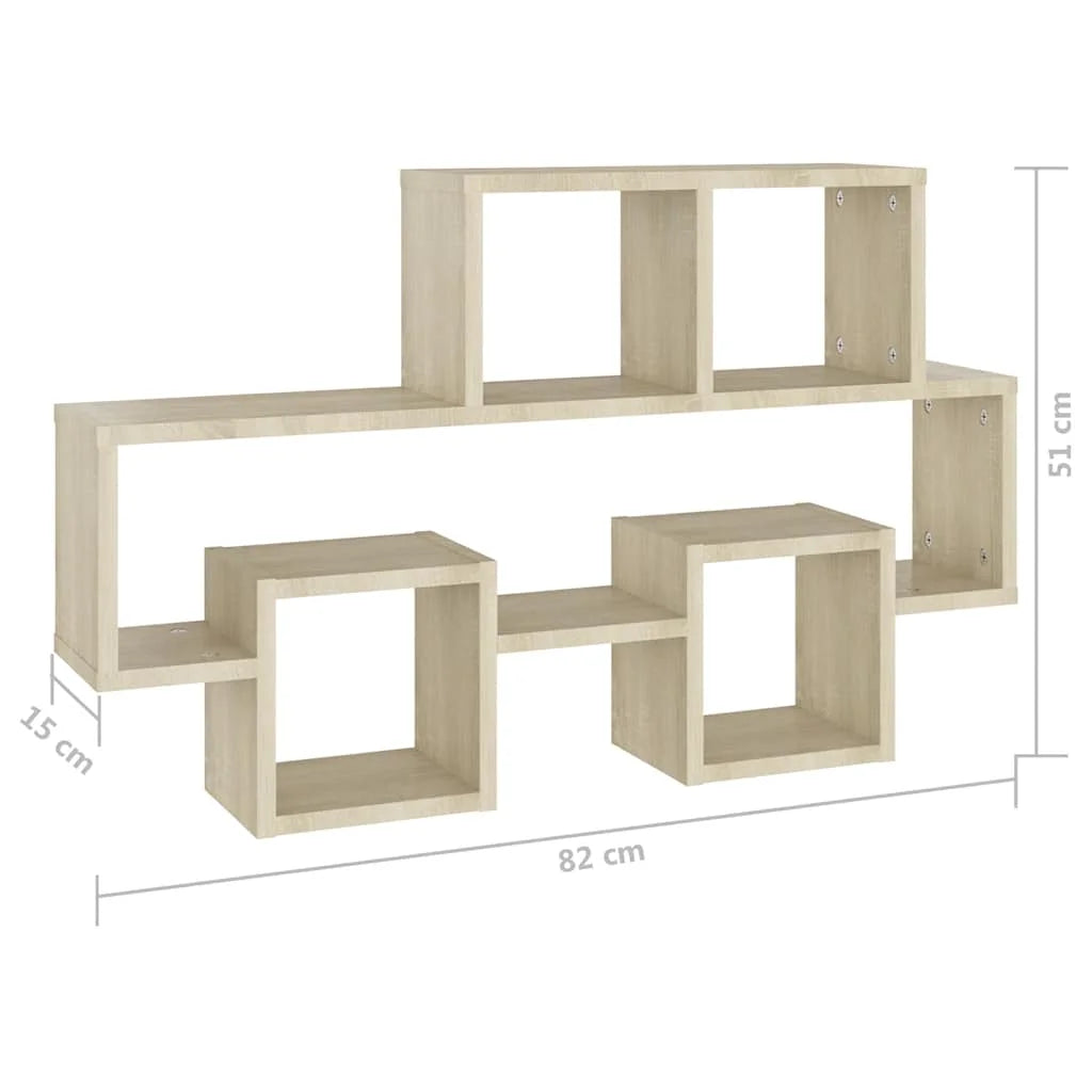 étagère murale salon 82x15x51 cm -