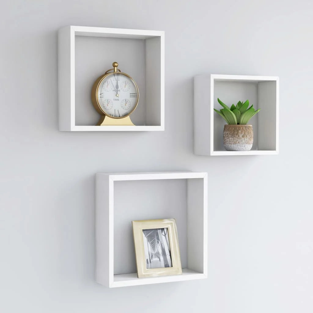 étagère murale cube 3 pcs moderne -