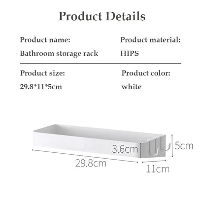 Étagère blanche pour douche -