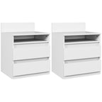 Table de chevet à suspendre de couleur blanche 40 x 32 x 50 cm - Table de chevet