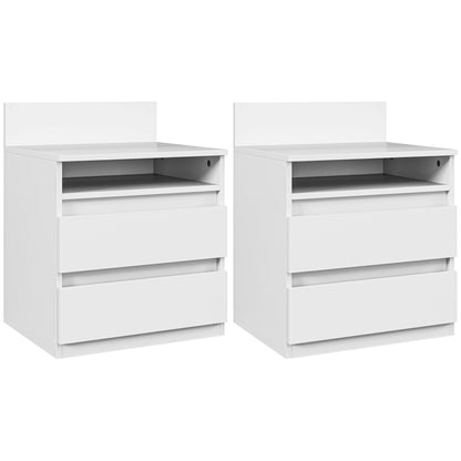 Table de chevet à suspendre de couleur blanche 40 x 32 x 50 cm - Table de chevet