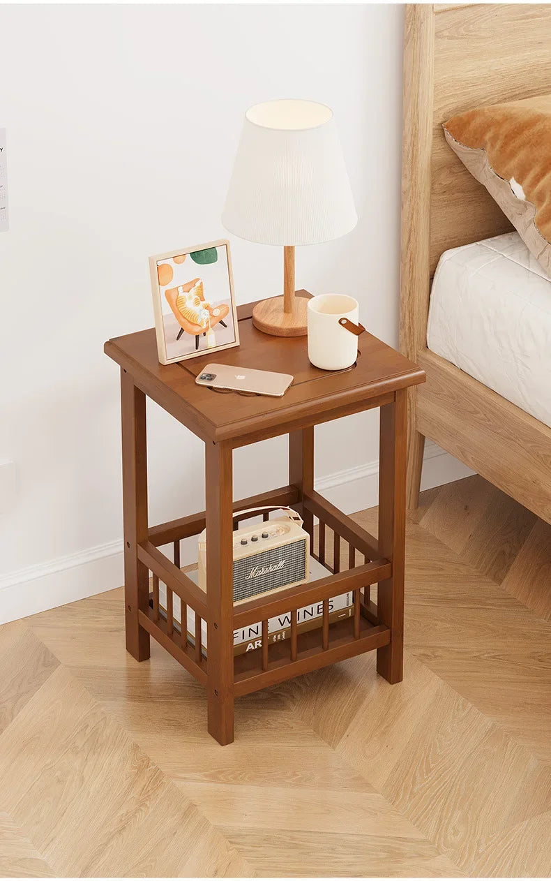 Table de nuit en bambou massif 1 pc -