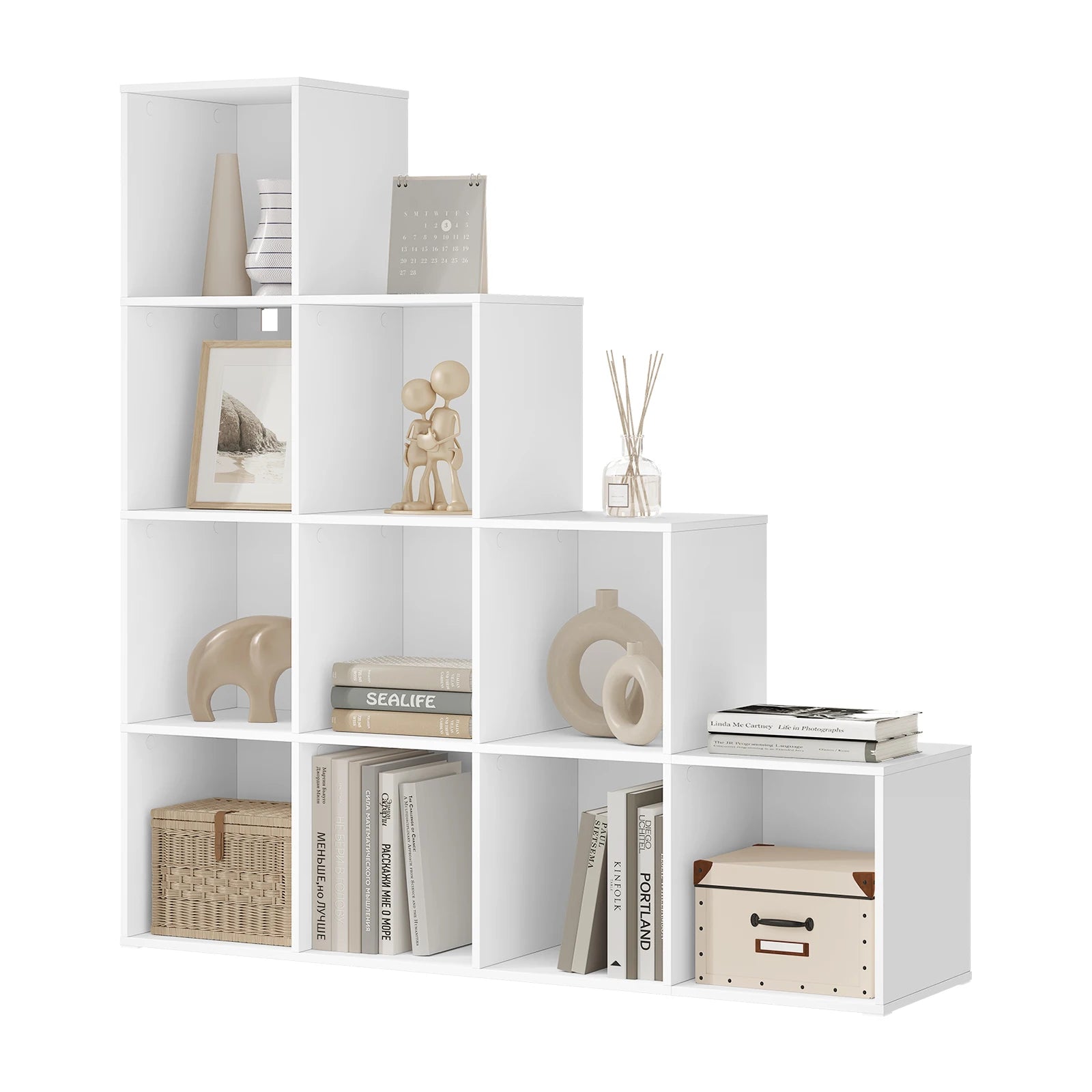 Meuble de rangement escalier cubique 120 x 120 x 30 cm -