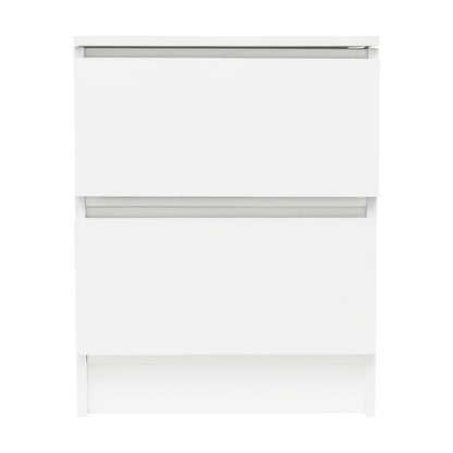 Table de chevet bois massif avec petite commode à 2 tiroirs -