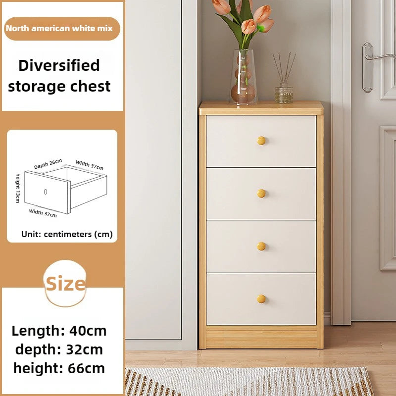 Meuble de rangement moderne antipoussière - Blanc 40x32x66