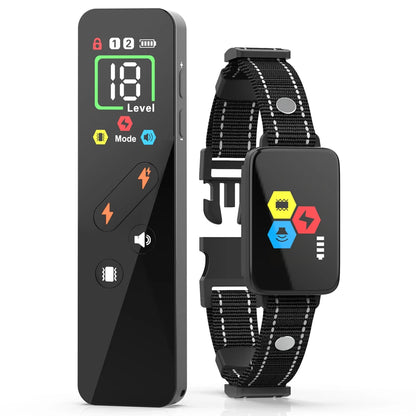 collier anti aboiement rechargeable - Noir 8-120lbs