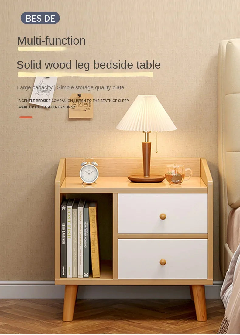 Table de nuit simple et magnifique en bois -