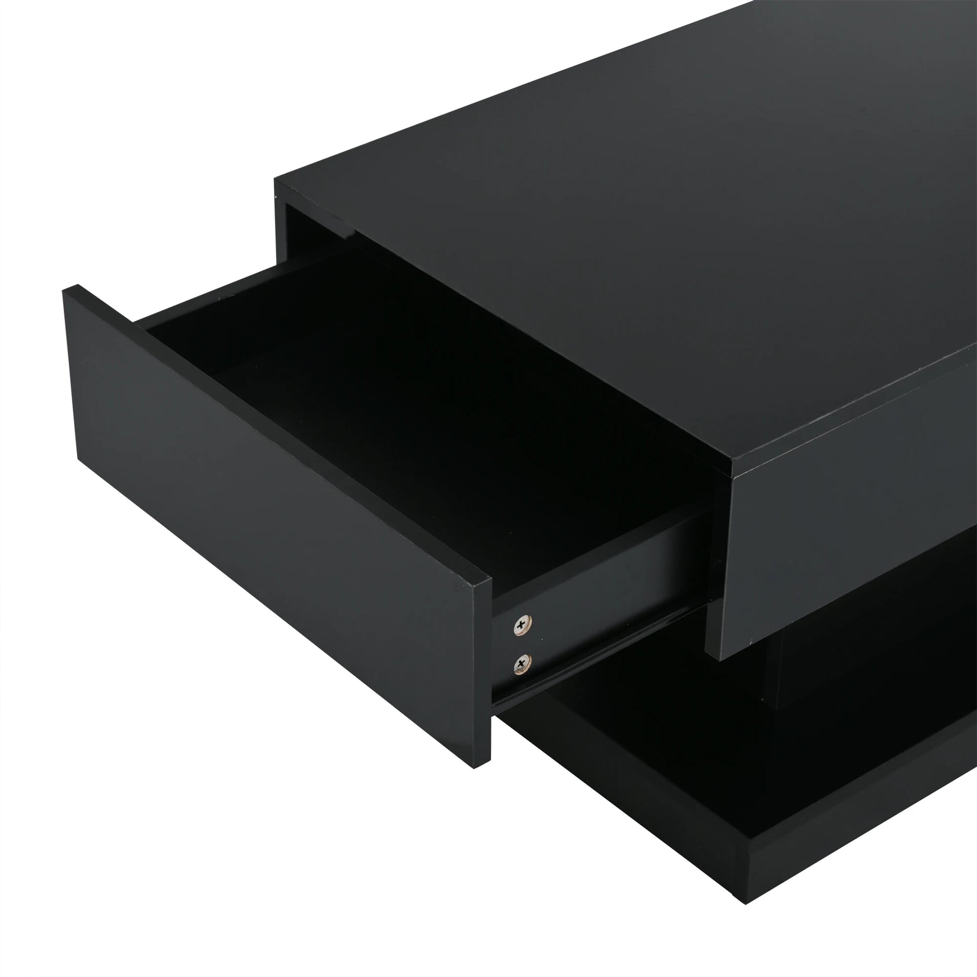 Table basse noire design moderne -