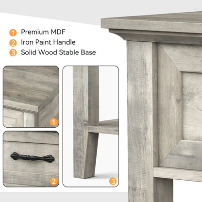 Table de chevet ancien 1 tiroir -