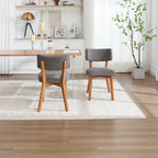 Chaise salle à manger bois moderne 2 ensembles - Chaise salle à manger Gris 2 pcs