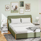 Table de chevet à suspendre de couleur blanche 40 x 32 x 50 cm -