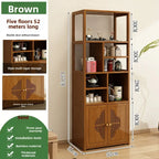 Meuble de rangement à casier marron - D