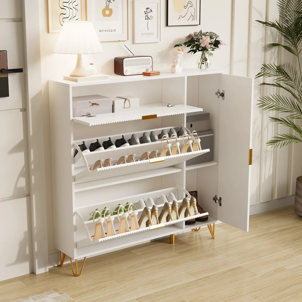 Meuble à chaussure dispositif anti basculement -