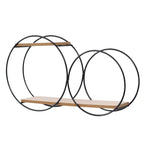 étagère bois salle de bain -