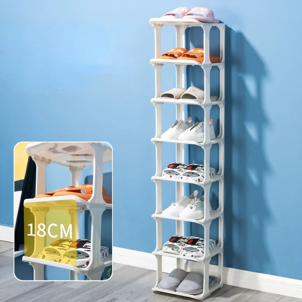 Meuble à chaussure blanc simple et moderne -