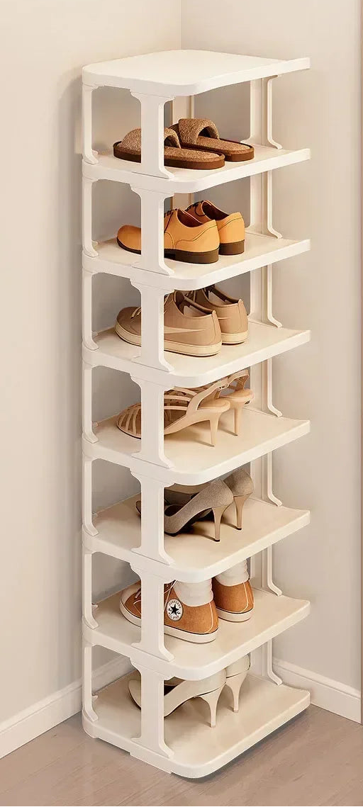 Meuble à chaussure blanc simple et moderne -