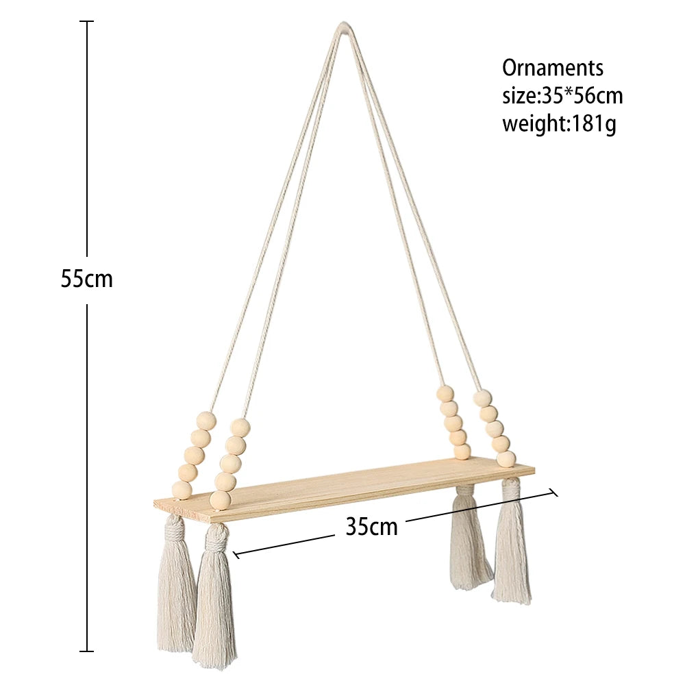 étagère bois rangement mural - C