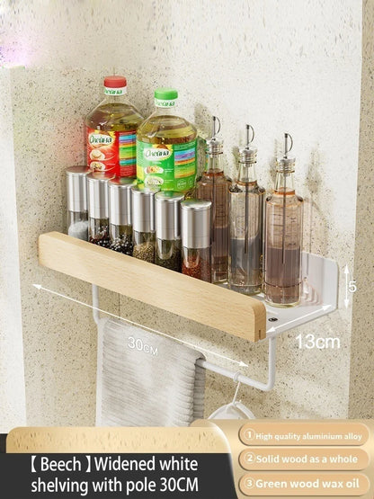 étagère murale bois massif - vendu à l'unité - Bois blanc 30cm pole