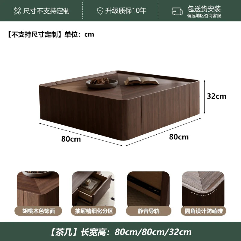 Table basse bois pour hôtel ou maison de luxe - B