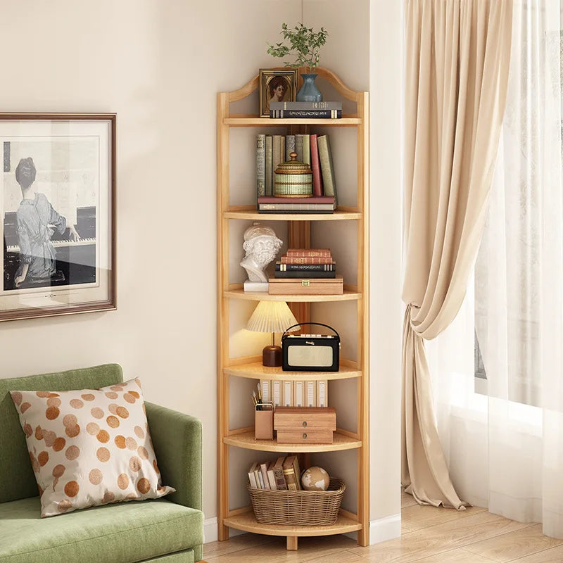 Étagère d'angle à poser triangulaire -