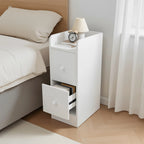 Table de nuit de rangement d'angle étroite -