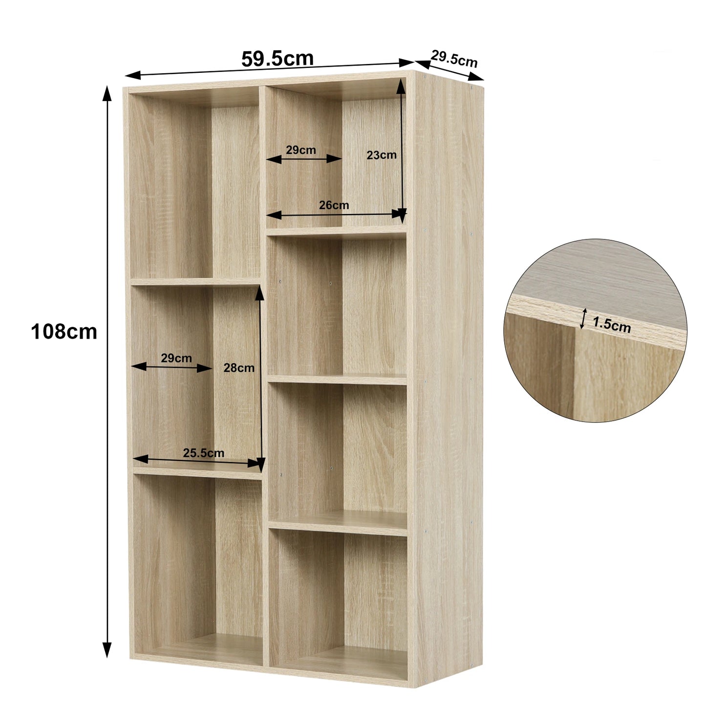 Étagère cube de style présentoir pour livre -