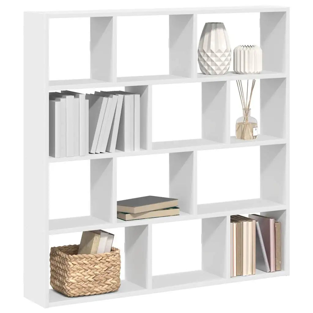 étagère murale en bois 12 compartiments -