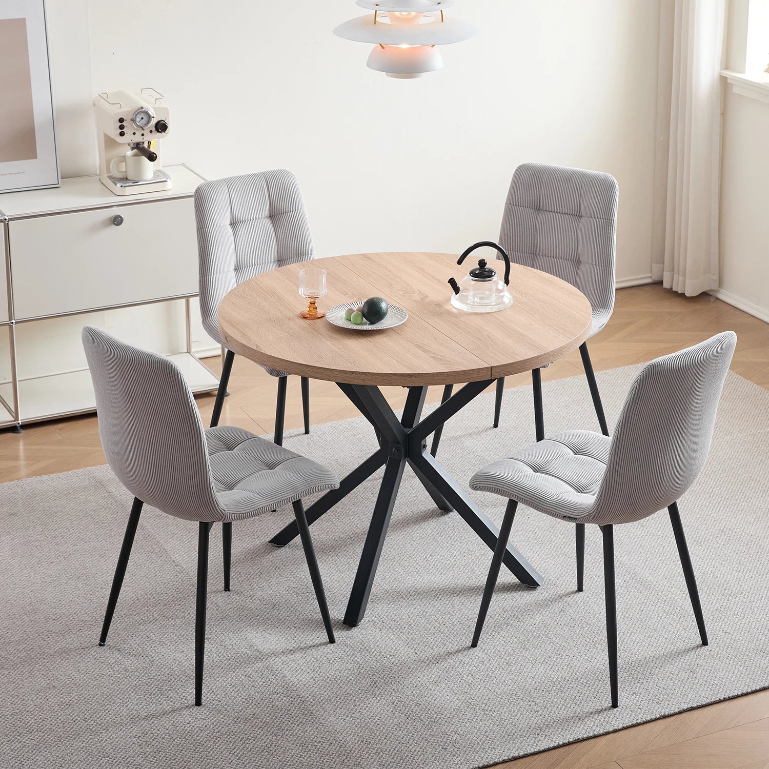 Chaise salle à manger gris tendance lot de 2/4/6 -