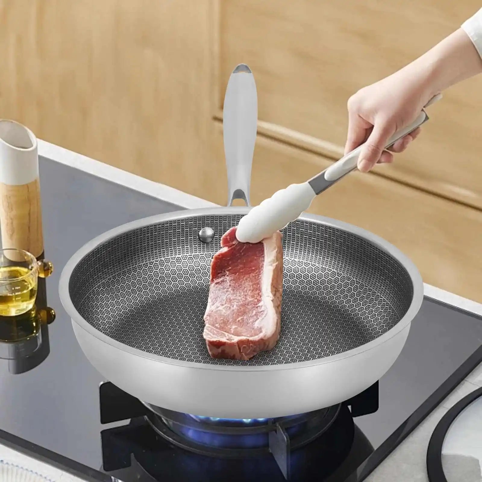 Poêle inox de qualité premium -