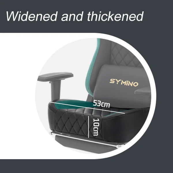 Chaise de bureau noir avec roulette et coussin -