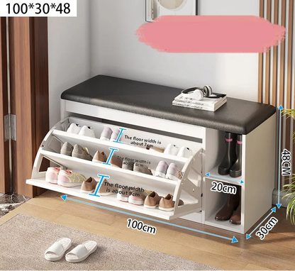 Meuble à chaussure banc premium - D
