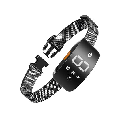 collier anti aboiement chien avec électro choc - Noir