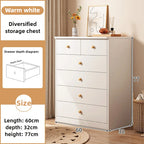 Meuble de rangement moderne antipoussière - Blanc 60x32x77 1