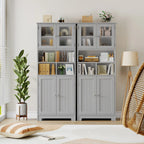 Meuble de rangement de style armoire de cuisine haute en bois -