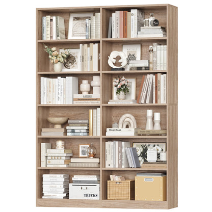 Étagère livre multifonction tendance 120x30x188.7cm - Oak Étagère livre