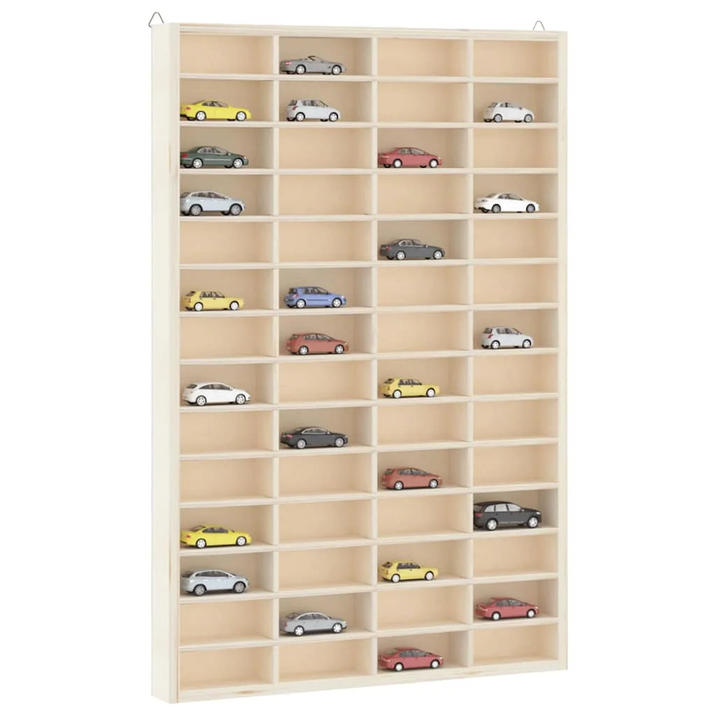 étagère murale vitrine marron -