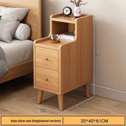 Table de chevet bois foncé de haute qualité - G