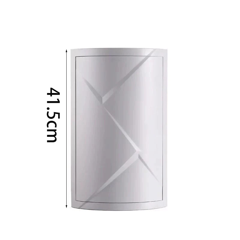 Étagère d'angle originale et moderne - Gris 2 niveaux