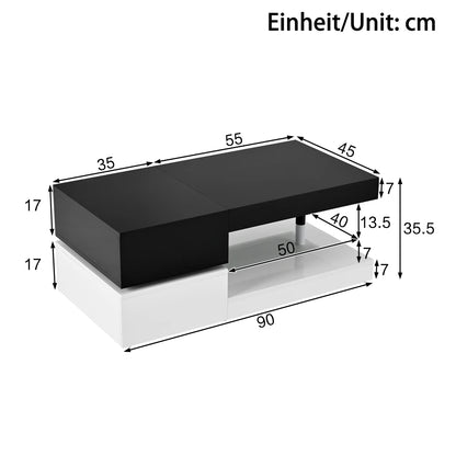 table basse luxe 90x45x35.5 Cm -