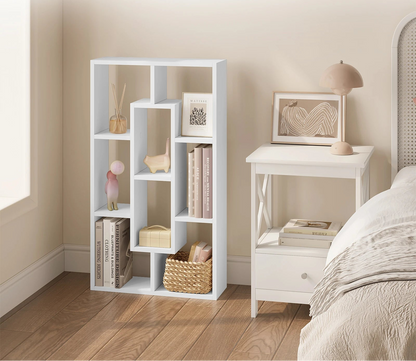 étagère murale cadre blanche 85x16x48cm -