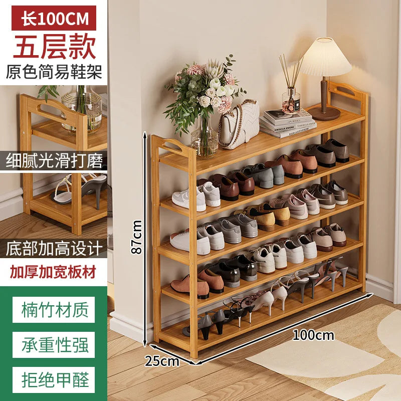 Meuble à chaussure en bois massif d'intérieur - style14