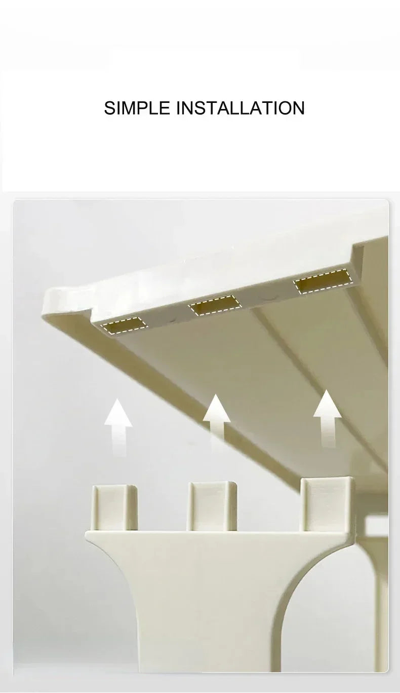 Meuble à chaussure blanc simple et moderne -