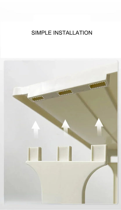 Meuble à chaussure blanc simple et moderne -