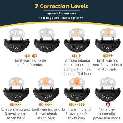 collier anti aboiement électrique tendance -