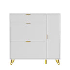 Meuble à chaussure moderne en bois blanc -